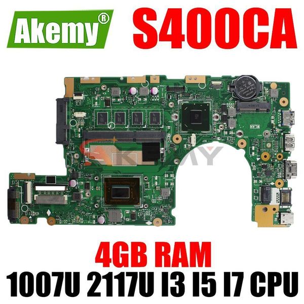 Placas base Placa base para ordenador portátil S400CA para ASUS S400C S500C S400 S500 S500CA placa base para portátil 1007U 2117U I3 I5 I7 CPU 4GB RAM 230925