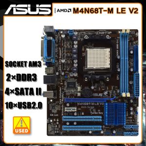 Pobines de cartes mères AM3 ASUS M4N68TM LE V2 Motorard DDR316GB SATA II USB2.0 Nvidia GeForce 7025 ATX pour Athlon IIX2 260 550 CPUS