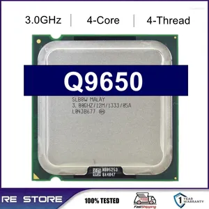 Cartes mères utilisées Processeur Core 2 Quad Q9650 3,0 GHz 12 Mo de cache FSB 1333 CPU LGA 775 de bureau