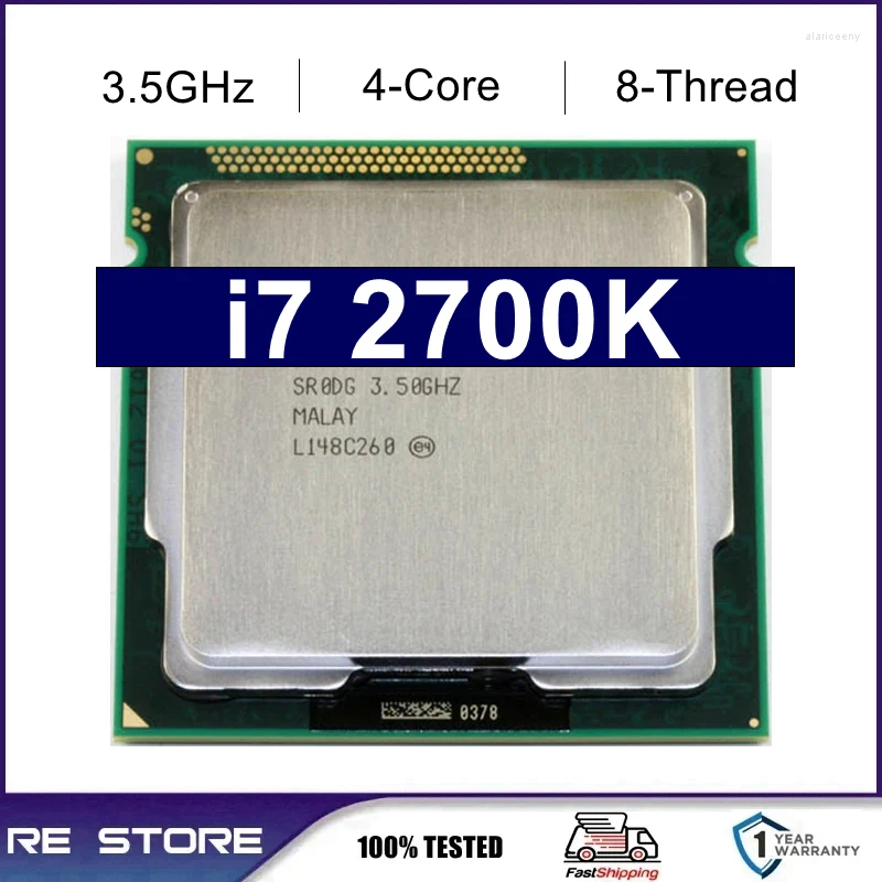 Cartes mères utilisées Processeur CPU Core I7 2700K 3,5 GHz SR0DG Quad-Core LGA 1155