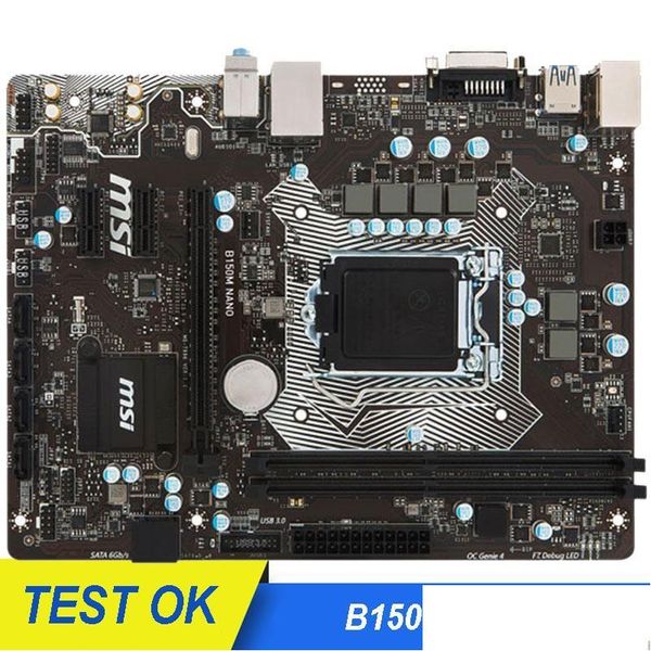 Cartes mères Utilisé Msi B150M Nano carte mère Intel B150 Lga 1151 Ddr3 32Gb Micro Atx Pci-E 3.0 Sata carte mère de bureau cartes mères Drop Otdw5