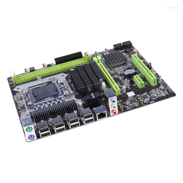 Placas base X58 LGA 1366 Placa base compatible con memoria de servidor REG ECC y procesador Xeon