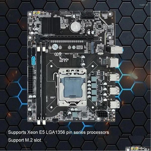 Placas Base Placa Base De Escritorio X79 Memoria Ddr3 Lga 1356 Placa Base para PC para Juegos 1866MHz Computadora 2450 CPU Sata2.0/3.0 M.2 Interfaz Drop Otqi5