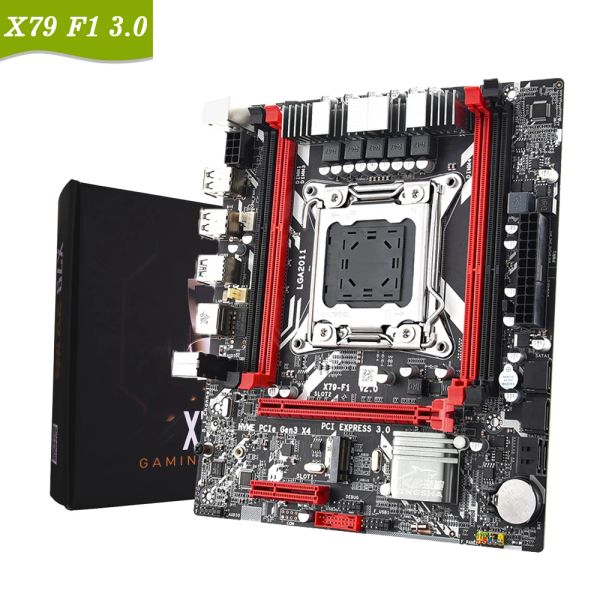 Cartes mères x79 F1 X79 Motherboard LGA2011 Prise en charge NVME M.2 SSD XEON E5 V1 V2 Reg ECC DDR3 Memory Server