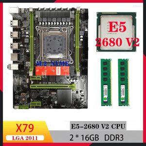 Cartes mères X79 Xeon Kit E5 2680 V2 M.2 NVME 2 16GB DDR3 RECC LGA 2011 Combo carte mère CPU RAM pour Gamer