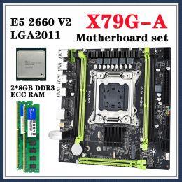 Moederborden x79ga moederbordkit met E5 2660 v2 processor LGA 2011 2*8GB 16GB 1600MH