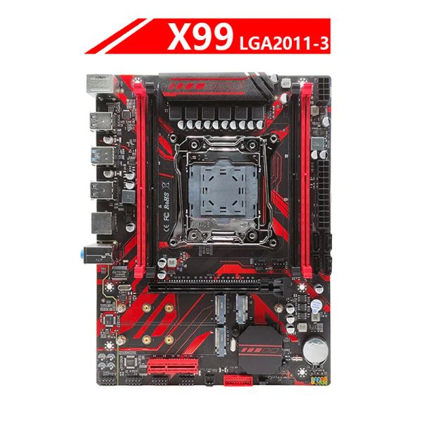 Cartes mères x99 LGA20113 Prise en charge de la carte mère DDR4 ECC RAM Memory 64 Go Xeon E5 CPU Gigabit WiFi Interface NVME M.2 PC Boards mère