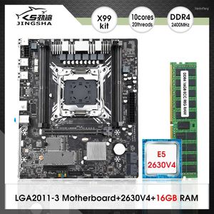Moederborden x99 m-g lga2011-3 moederbordkit met Intel Xeon E5 2630 V4 CPU en 1 16GB 2400MHz DDR4 RecC geheugenset