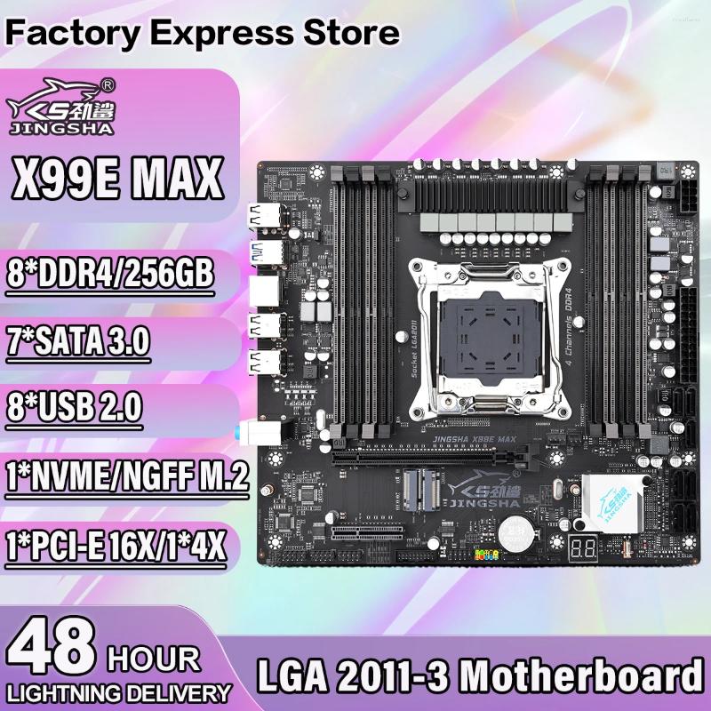 Moderbrädor X99E-MAX Motherboard LGA 2011-3 Xeon V3/V4 CPU 8 DDR4 DIMM 7 SATA 3 PCI-EX16 SLOTS M.2 Port upp till 256 GB X99 Quad Channel