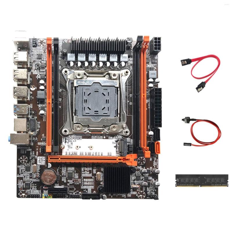 Motherboards X99H Motherboard LGA2011-3 Suporte para computador DDR4 Memória RAM com 4G 2133Mhz SATA Cable Switch