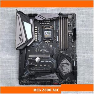 Cartes mères Z390 Ace pour MSI LGA1151 DDR4 128G Satr3 6 M.2 3 Support I9 USB3.1 Atx Carte mère de bureau de haute qualité Work Drop Livrer OTLRB