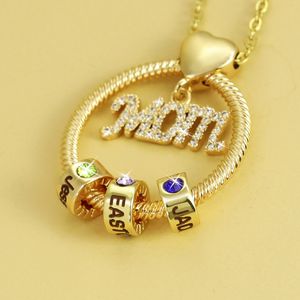 Collier avec pierres de naissance pour femme, cadeaux d'anniversaire pour la fête des mères, avril et mai, pendentif en forme de cœur d'amour, bijoux pour femme
