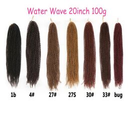 Mothers039 Day extensions de cheveux de tresse de vague d'eau 20 pouces extensions de cheveux de crochet synthétiques cheveux de tressage synthétique marley f6287085