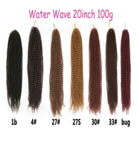Mothers039 Dag Watergolf haarlok hair extensions 20 inch synthetische gehaakte hair extensions marley synthetisch vlechthaar f6891395