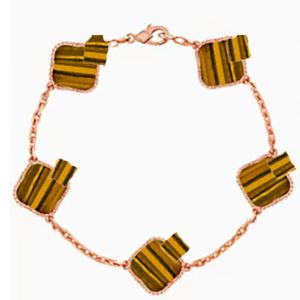 motifs Bijoux de mode préférés de tous, nouveau bracelet coloré trèfle à quatre feuilles, porte-bonheur simple, léger, luxe, plaqué or 18 carats, cadeau pour fille, vente en gros