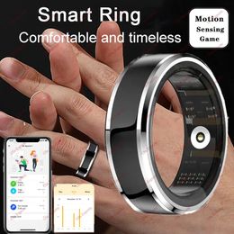 Jeu de détection de mouvement Digital Rings Fitness Tracker Smart Ring Health Sleep Sleep Sleep Tamie Finger Blood Oxygen Poudomètre 240415