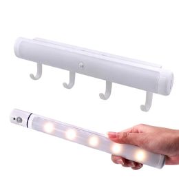 Bewegingssensor LED-kastlamp Wit Warm wit USB Afneembare haken Binnenverlichting voor muur Badkamer Hal Trap LL