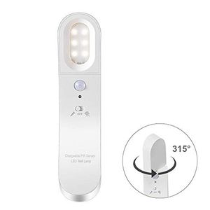 Luz con Sensor de movimiento USB recargable inalámbrico 1800mAh portátil inalámbrico Stick-anywhere luz nocturna luz segura para entrada de escalera de pared