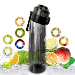 Motion-Wasserflasche mit 7 Geschmackskapseln, 650 ml, großes Fassungsvermögen, Sport-Wasserflasche, Starter-Set, Fruchtduft, 240116