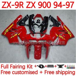 Moto Bodywork pour Kawasaki Ninja ZX 9R 9 R 900 CC ZX9 R ZX900C 94-97 Body 23no.14 ZX900 900CC ZX-9R ZX9R 94 95 96 97 ZX-900 1994 1995 1996 1997