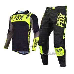 Ensemble d'équipement de Moto Cross Mach, maillot de course de Motocross, pantalon de vélo de montagne, Kits combinés tout-terrain, combinaison extensible dans 4 directions pour hommes