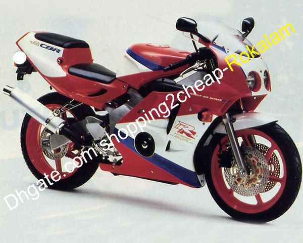 Moto carenado para Honda Bodywork Part CBR250RR CBR250R CBR 250R MC22 1990 1991 1992 1993 1994 Kit de carenado rojo blanco azul (moldeo por inyección)