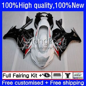 Moto carenados para SUZUKI KATANA GSXF 650 GSXF-650 GSX 650F 08-14 29No.16 GSX650F 08 09 10 11 12 13 14 GSX-650F GSXF650 Blanco negro caliente 2008 2009 2010 2011 2012 2013 20 14 cuerpos