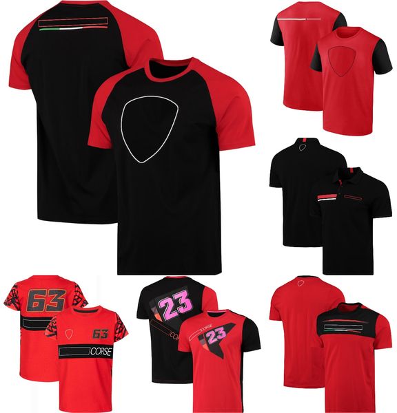 Site officiel de course de moto T-shirt pour hommes Fans de l'équipe de moto Polo Motocross Rider T-shirts en jersey à col rond à séchage rapide