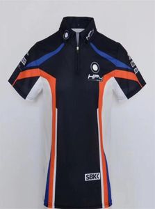 Variedad de carreras de moto de polo de locomotora camisa corta t de la camisa desplazada en la motocicleta montar una solapa de manga corta poliéster Quickd8681771