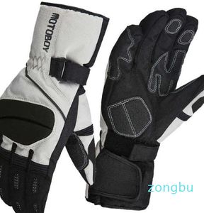 Gants de moto Motoboy pour hommes et femmes en hiver, chauds, imperméables, coupe-vent et froid, course