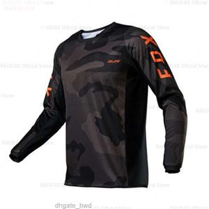 Motocross 2024 Camouflage Wielertrui Motocross Fietsen Off Road Crossmotor Rijden MTB DH Heren Racing Shirts met lange mouwen
