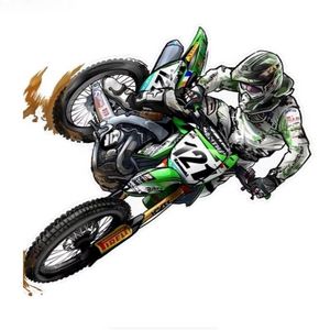 Motocross Auto Sticker PVC Coloful Decals Motorcycle Accessoires Sticker 15cm * 14cm