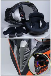 Casque intégral de Motocross pour hommes, moto de sport extrême, ATV, Dirt Bike, MX BMX DH, course tout-terrain, 255O