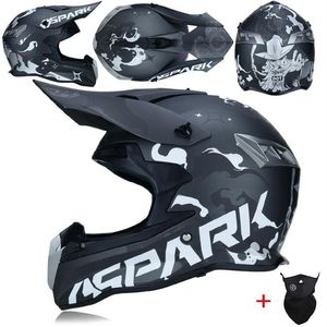 Casque intégral de Motocross hommes Sports extrêmes moto ATV Dirt Bike MX BMX DH course casques tout-terrain2311