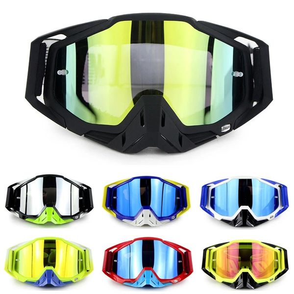 Pantalla de vidrio de lente de gafas de motocross para gafas de copa de carreras fuera de carretera de montaña