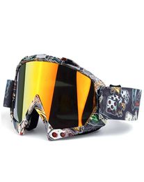 Lunettes de motocross les lunettes de skateboard avec doodle Lunettes de ski snowboard Moto VTT Lunettes de cyclisme Antibuée UV400 Coupe-vent 2762588