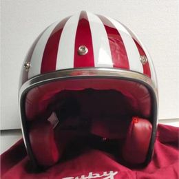 motorcross helmen MASEI ruby vintage helm halve helm open gezicht ABS casque motorcross 501 Red168l