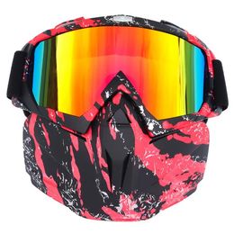 Lunettes de soleil pour Motocross, Ski, Snowboard, motoneige, masque, Ski d'hiver, Anti-UV, imperméables, 240116