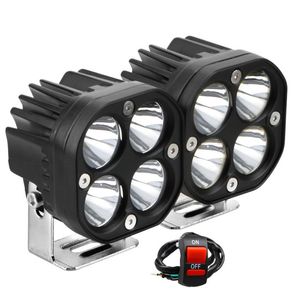 Moto LED Verlichting 40 W 6000 K 12 V 24 V Wit Spot Beam Verlichting Vierkante Werklamp voor Auto Moto Offroad Truck2478015
