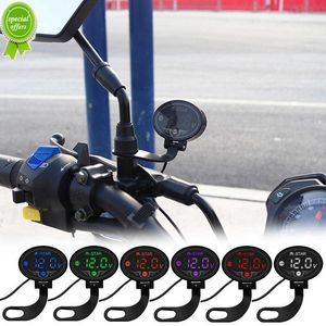 Motoecycle LED voltmètre universel multicolore étanche à la poussière panneau d'affichage numérique voltmètre électronique Moto accessoires