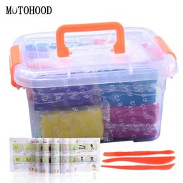 MOTOHOOD 24 kleuren Slime Speelgoed Voor Kinderen Plasticine En Tool Kit Schaalbaarheid Licht Boetseerklei Kind Gift Leren Onderwijs 240124