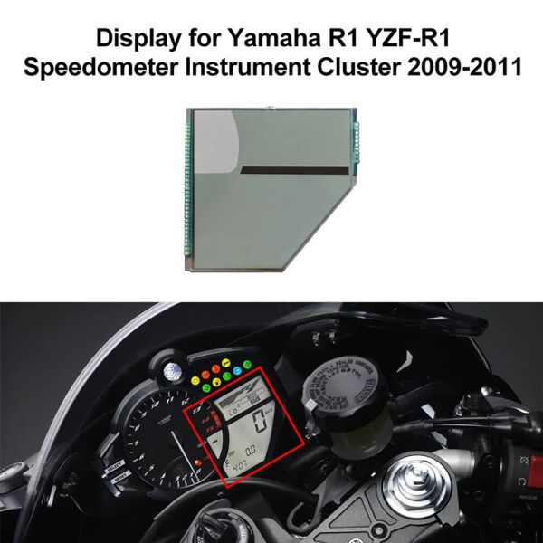 Motoknight Motorcycle Metter Affichage pour Yamaha YZF R1 2009-2011 Instrument de vitesse