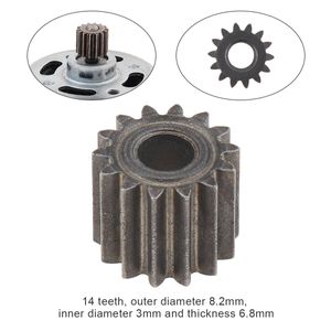 Motor Gear 9/11/12/13/14/15 dents de dents 8,2 mm de diamètre Remplaçable de diamètre pour RS550 10.8 V / 12V / 14.4V / 16.8V / 18V / 21V DC MOTEUR