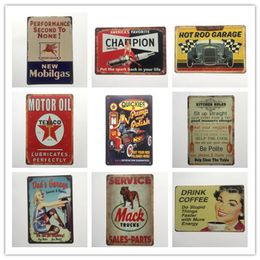 Motorolie Mack Keukenregels Garage Koffie Retro rustiek tin metalen bord Wall Decor Vintage Tin Poster Cafe Shop Bar home decor4651396