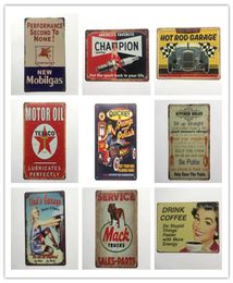 Motor Huile Mack Kitchen Rule Garage Coffee Retro Rustic Tin Metal Sign Signor Mur Mur Vintage Tin Poster Cafe Shop Bar Home Decor4733003