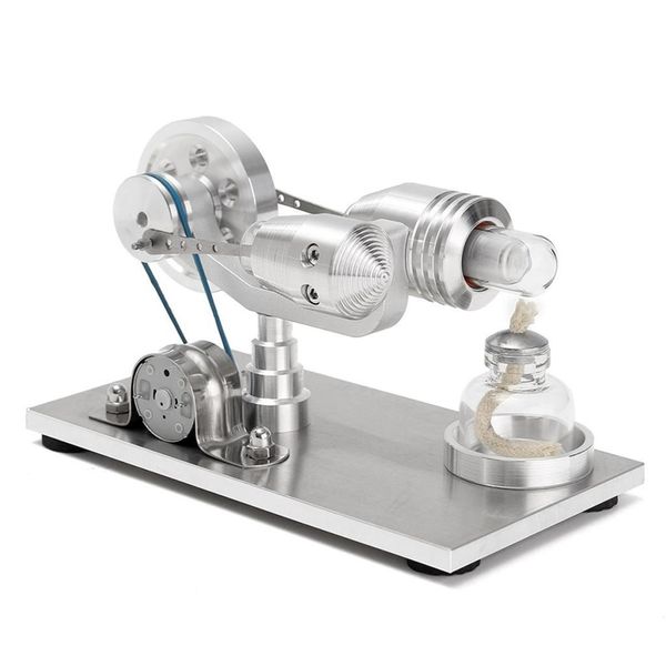 Freeshipping Moteur Générateur De Puissance Éducatif Science Experimental ToysHot Air Stirling Engine Modèle Physique