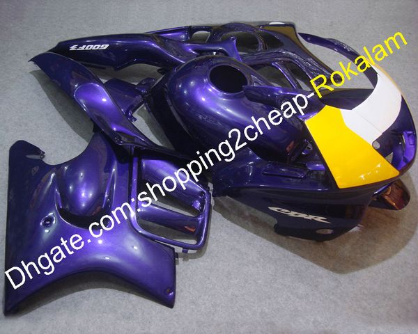 Pièces de carrosserie ABS moto pour Honda CBR600 F3 1997 1998 CBR 600 CBRF 97 98 violet jaune moto carénage ensemble (moulage par injection)