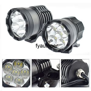 Moto phares auxiliaires led moto antibrouillard projecteurs Phare 6000K Blanc Moto lampe de travail accessoires de voiture DRL voiture étanche