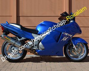 Piezas de carrocería de moto para Honda Cowling CBR1100XX CBR 1100 XX CBRXX 1996-2007 Kit de carenado azul (moldeo por inyección)