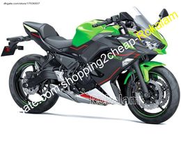 Carénages de moto pour Kawasaki Ninja 650 2020 2021 2022 2023 Ninja650 20 21 22 23 Pièces de rechange vert noir (moulage par injection)